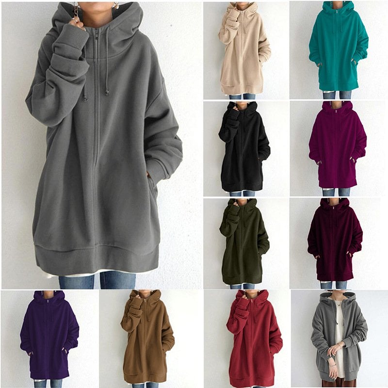 49% OFF🌷Women's Autumn/Winter Zipper Hooded Sweater