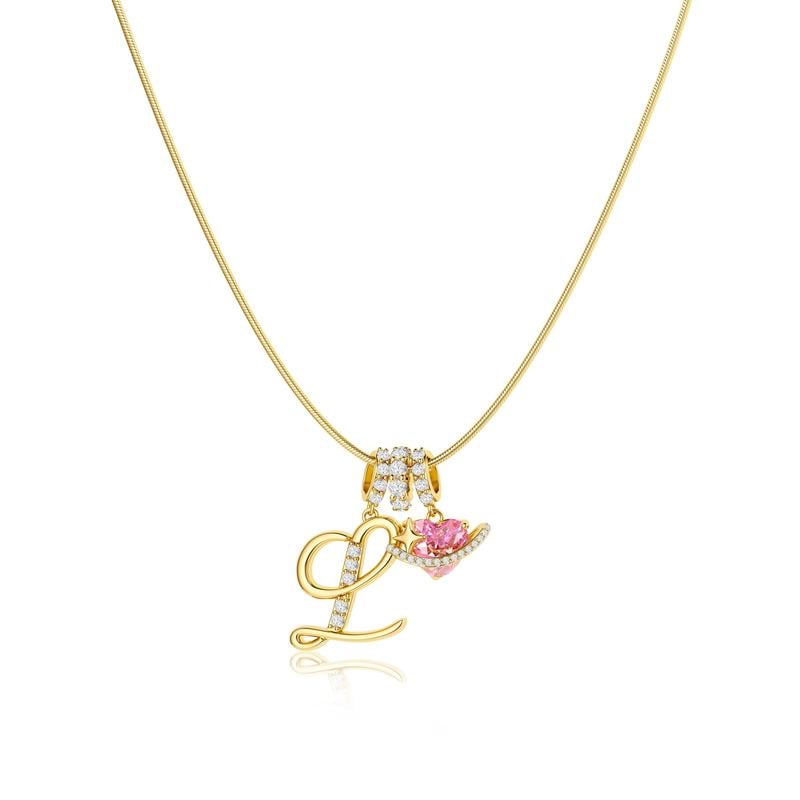 💖Last Day Huge Discount✨3-Layering Initial A-Z Letter Pendant Necklaces🎀