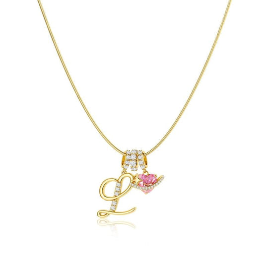 💖Last Day Huge Discount✨3-Layering Initial A-Z Letter Pendant Necklaces🎀
