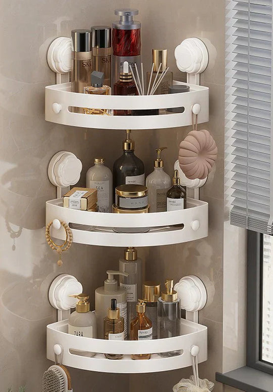 🔥 Hot Sale 50% OFF 🔥 Corner Shower Storage Rack🚿 - Space-Saving & Easy to Install, Perfect for Organizing Toiletries ✨