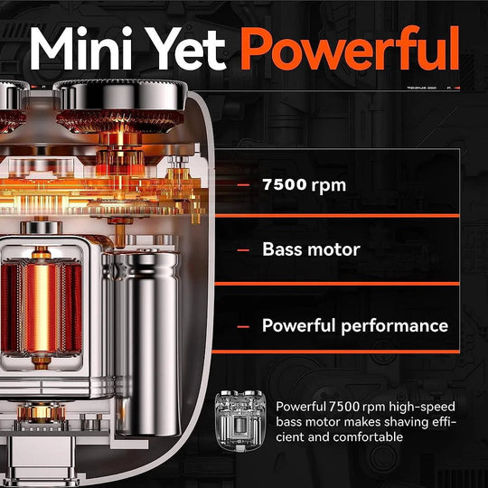 ✨HOT SALE✨2025 New Upgraded Mini Men's Shaver, Rechargeable Waterproof Compact Electric Shaver