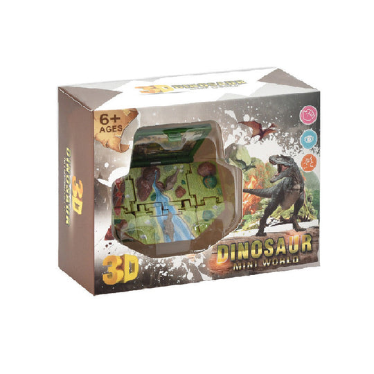 3D Foldable Dinosaur Castle Book Keychain