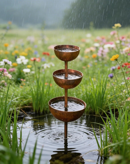 🐦LAST DAY SALE 50% OFF⚡ Rain Catcher - Plant Support 🌧️Metal Garden Ornament