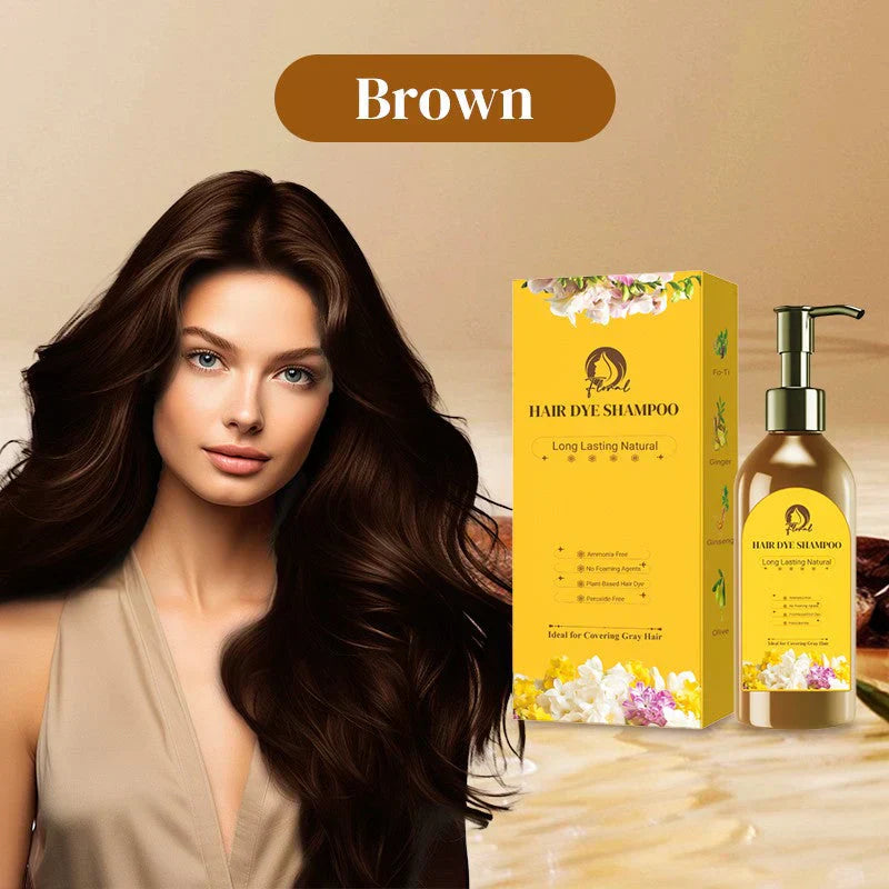 Sommarerbjudande 50 % RABATT✨Japanskt långvarigt naturligt hårfärgsschampo🔥GRATIS hårfärgningsverktyg🎁