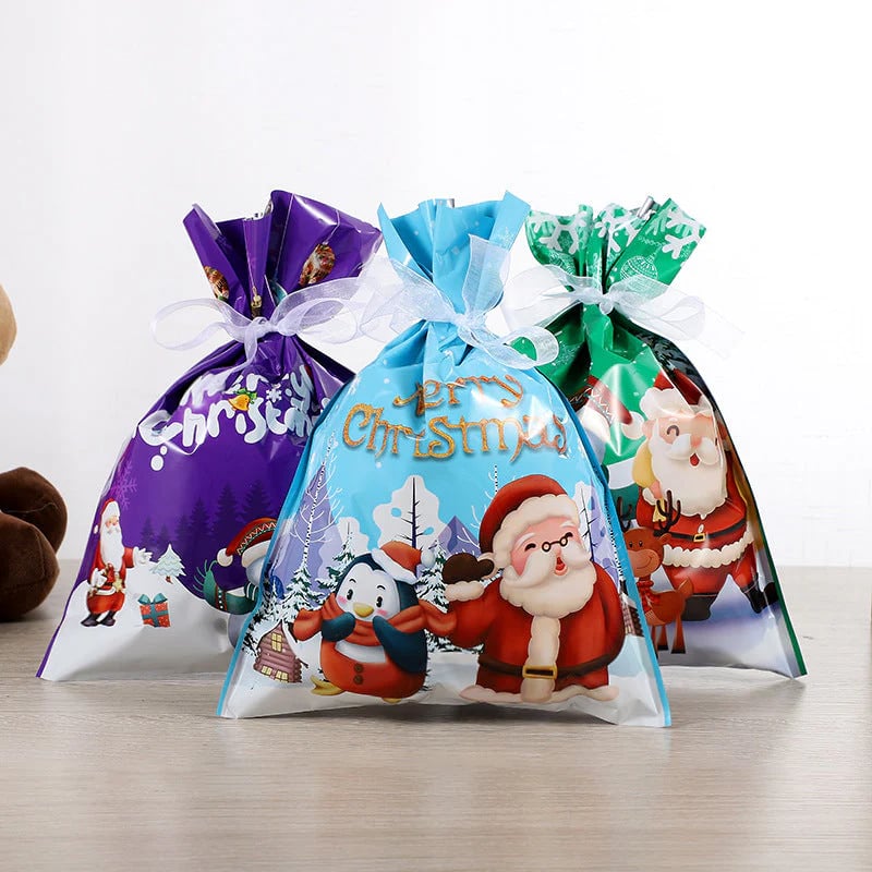 🎅Saldi di Natale - Sconti fino al 50%🔥Sacchetti regalo natalizi con coulisse MerryPouch