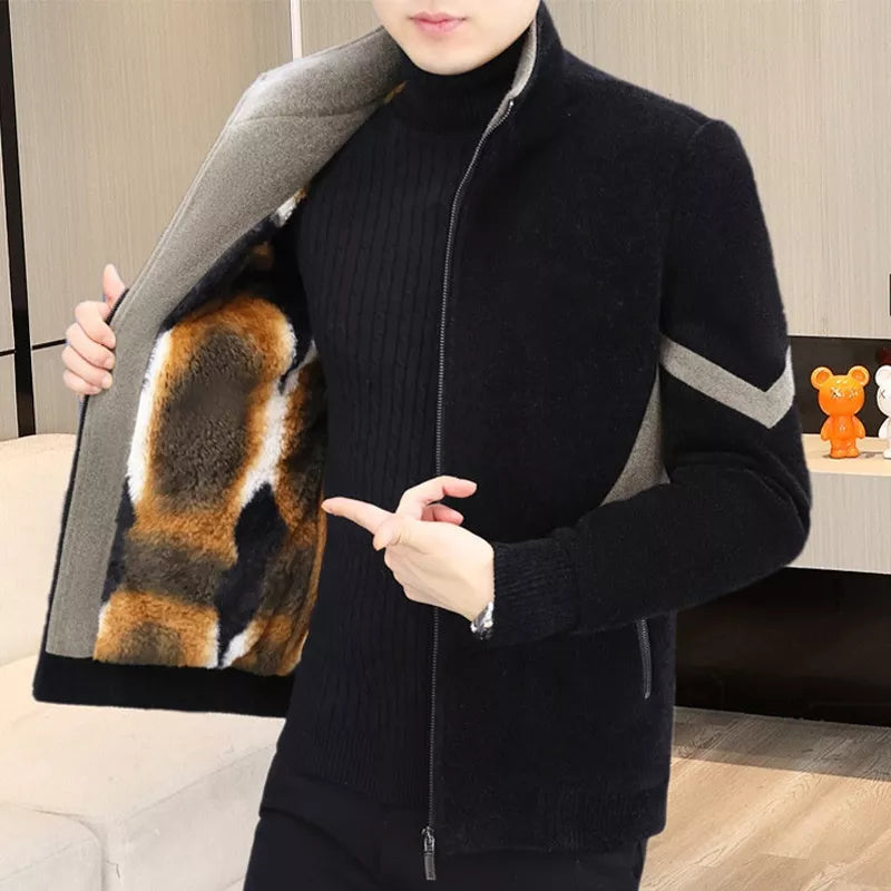 🧥 60% OFF! ❄️ MEN'S TWEED COAT - Thickened Lining & Wool Blend, Vintage Style with Modern Fit, Perfect for Winter Business and Casual Occasions 🌟🧳