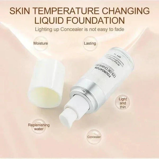 🎁 KÖP 1 FÅ 1 GRATIS! ✨ Färgförändrande foundation för mogen hud - Felfri täckning, naturligt utseende & Långvarig återfuktning 💧💄