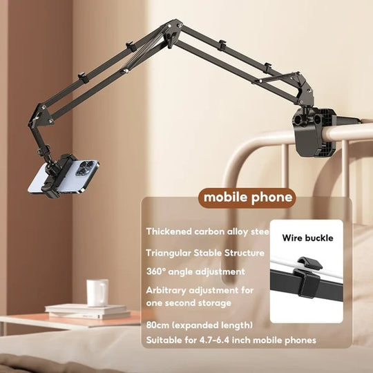 🔖 LIMITED-TIME 50% OFF! ⚡ Hidden Bedside Retractable Phone & Tablet Holder🛏️