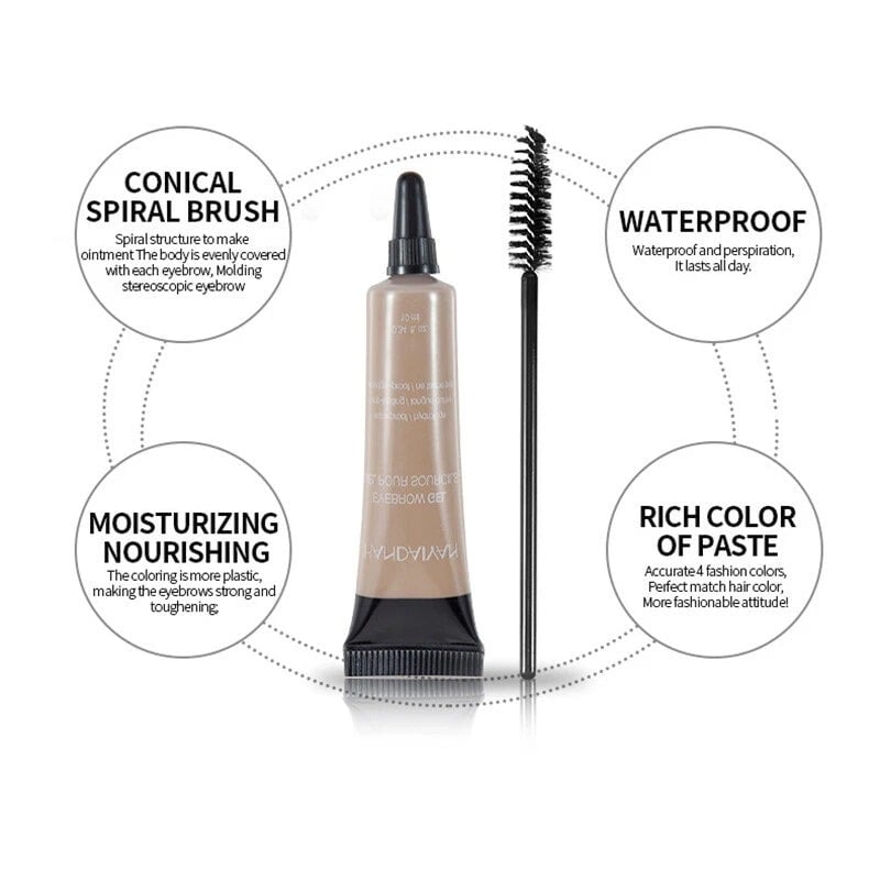 💕Long-lasting Waterproof Smudge-proof Liquid Eyebrow Gel/Tint(With Free Brush)