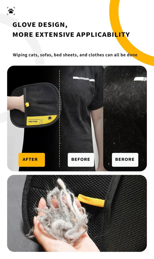 ⚡ 50K+ SOLD! 🎁Reusable Electrostatic Pet Hair Removal Glove - Works on Clothes, Couch, Car & All Fabric Surfaces