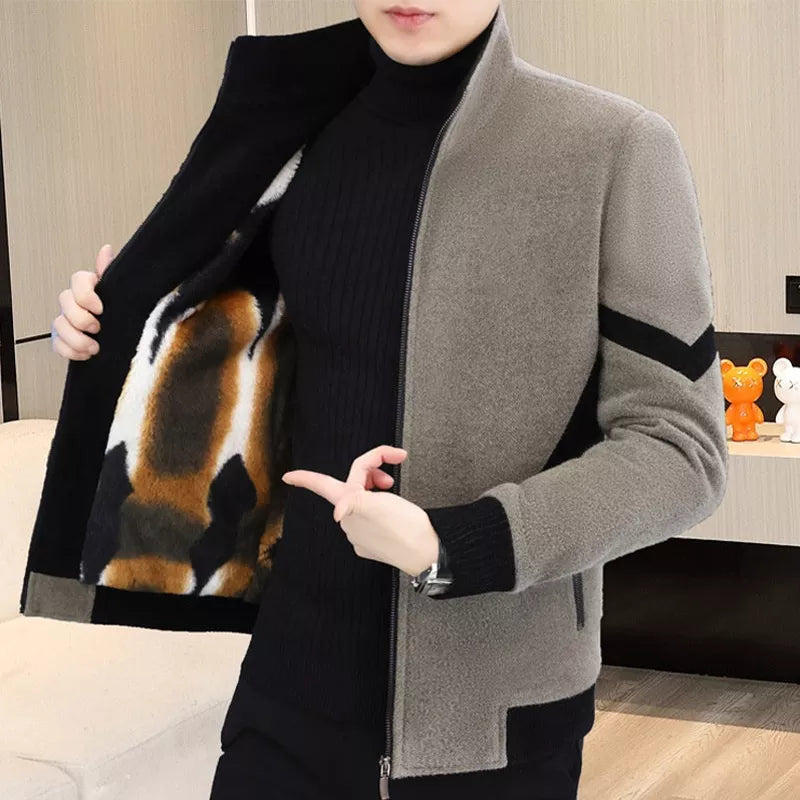 🧥 60% OFF! ❄️ MEN'S TWEED COAT - Thickened Lining & Wool Blend, Vintage Style with Modern Fit, Perfect for Winter Business and Casual Occasions 🌟🧳