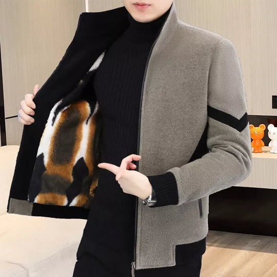 🧥 60% OFF! ❄️ MEN'S TWEED COAT - Thickened Lining & Wool Blend, Vintage Style with Modern Fit, Perfect for Winter Business and Casual Occasions 🌟🧳