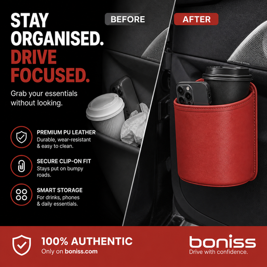 🥳2026 HOT SALE🥳💞50K+ SOLD!🚗🧺 30% OFF! Leather Car Door Cup Holder – Wide‑mouth opening, easy reach for drinks & phone. Clip‑on secure fit. PU leather, tough & stylish. 🛡️✨