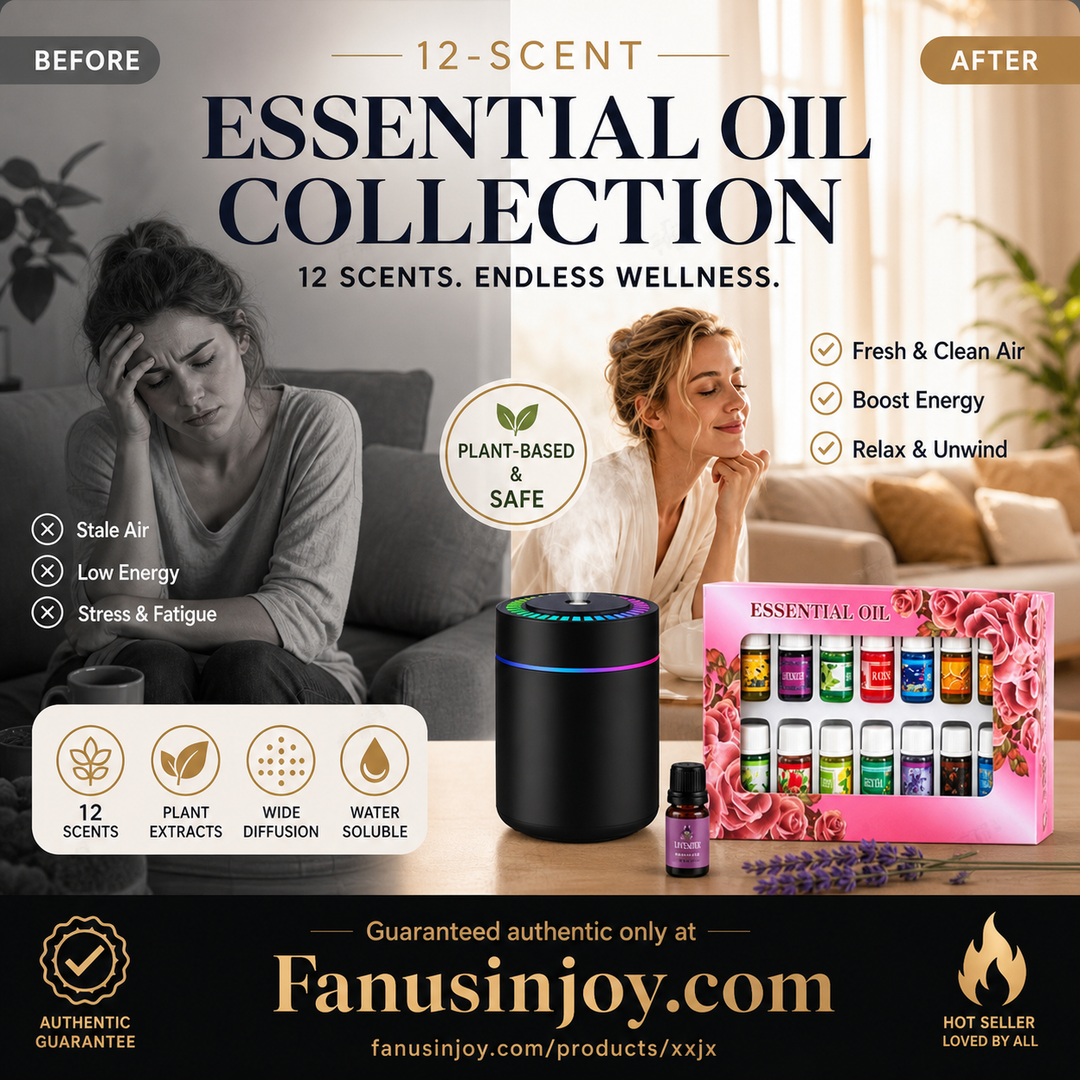 🔥Limited Time 66% Off！🎁🌺The fresh scent lifts your mood！🌷12-Pack Water Soluble Essential Oils Set
