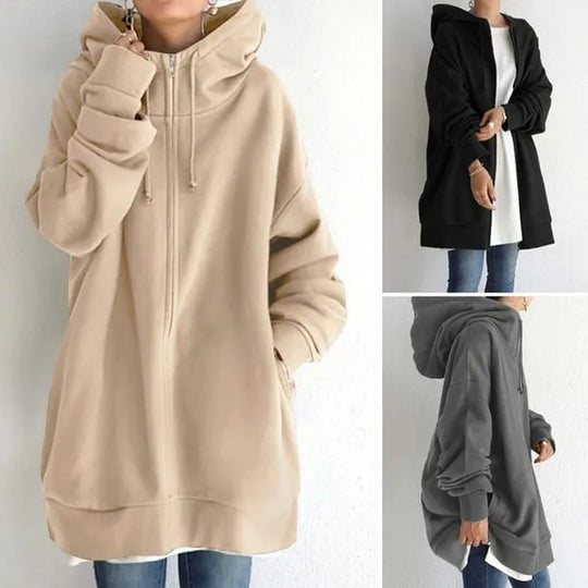 49% OFF🌷Women's Autumn/Winter Zipper Hooded Sweater
