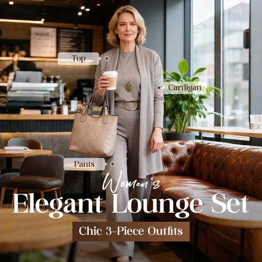 👗 Elegant Longline Cardigan 3-Piece Set – Soft Fabric, Chic Top & Pants for Office Commute & Daily Outings ✨