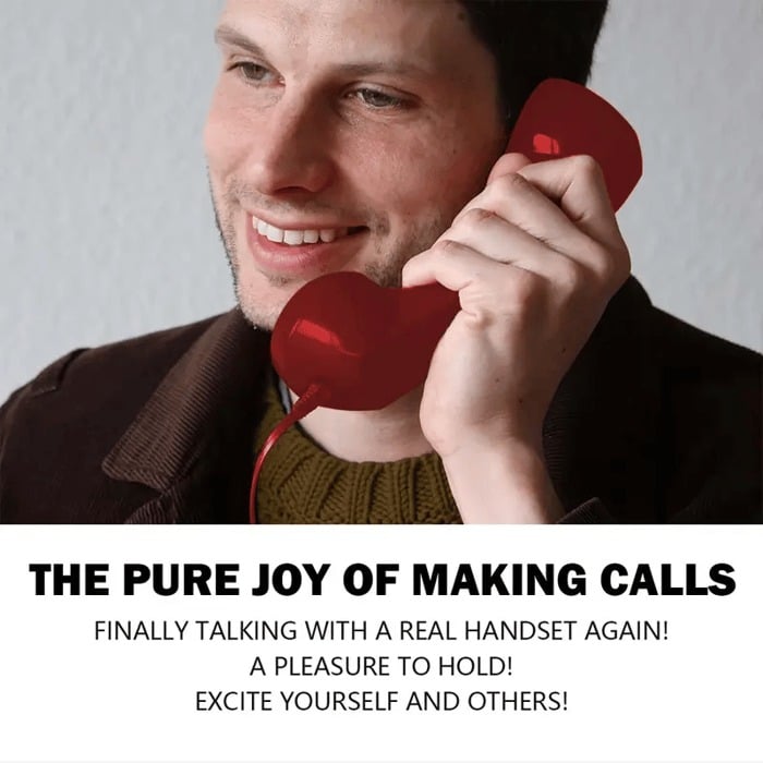 📢📢50% OFF !! ⏰ Retro Telephone Handset – Unique gift for special occasions ✨