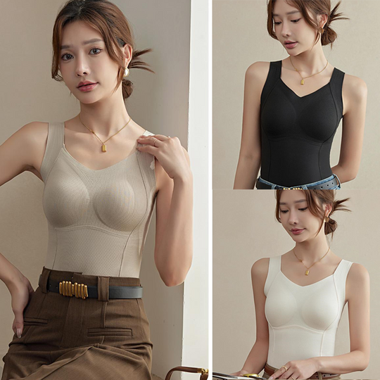 💃2025New 50%OFF✨Thickened Warm Tank Top with Lined Bra