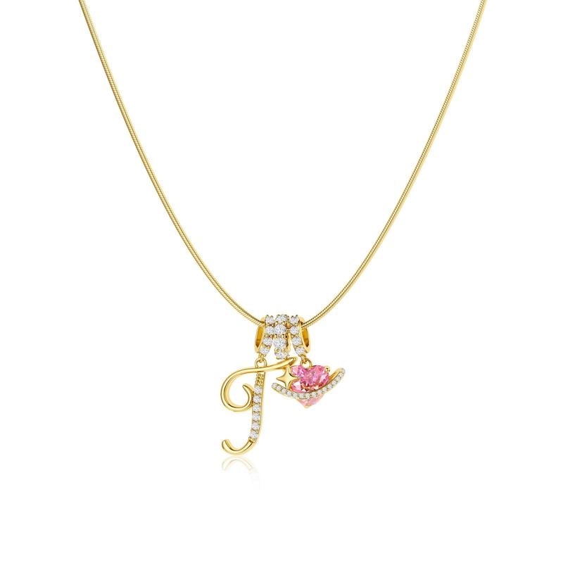 💖Last Day Huge Discount✨3-Layering Initial A-Z Letter Pendant Necklaces🎀