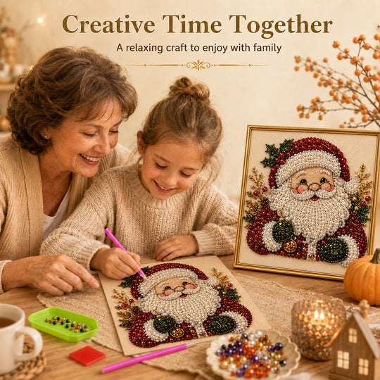 📢📢 50% OFF NOW !!🎄Christmas Pearl Diamond Art Hanging Ornament Kit | Resistant Non-Fading Pearl Beads DIY Handmade Holiday Hanging Decor 🎅💎
