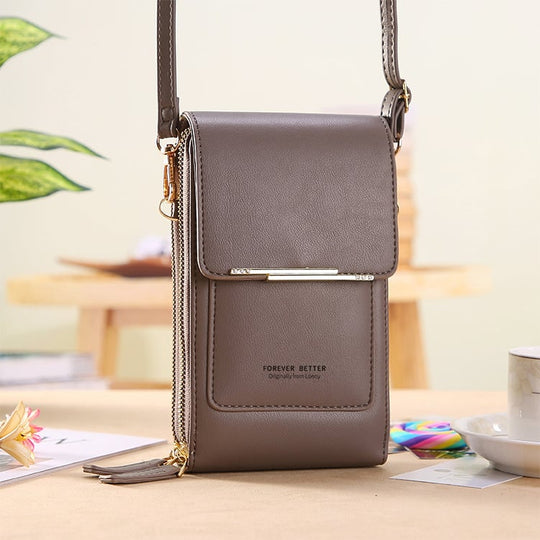 ⌛⏰50% OFF – Today Only!🎁👝Use Your Phone Hands-Free! Touchscreen Crossbody Bag – No-Dig Design