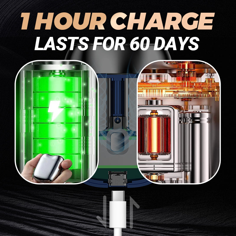 ✨HOT SALE✨2025 New Upgraded Mini Men's Shaver, Rechargeable Waterproof Compact Electric Shaver