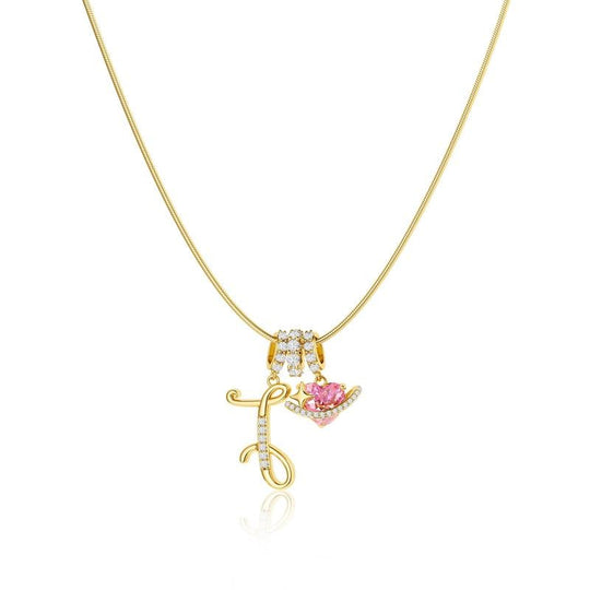 💖Last Day Huge Discount✨3-Layering Initial A-Z Letter Pendant Necklaces🎀