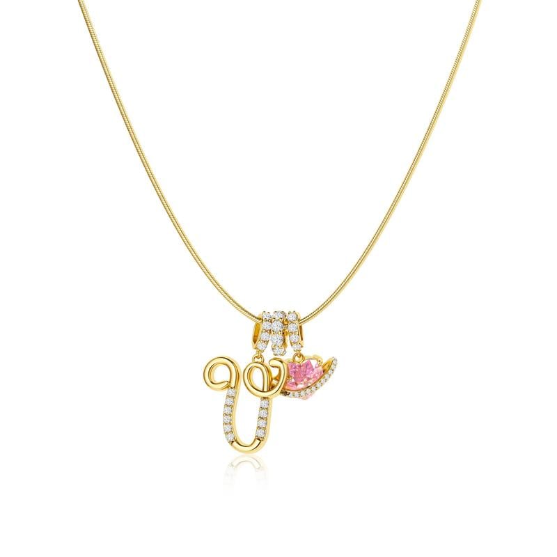 💖Last Day Huge Discount✨3-Layering Initial A-Z Letter Pendant Necklaces🎀