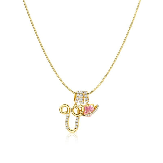 💖Last Day Huge Discount✨3-Layering Initial A-Z Letter Pendant Necklaces🎀