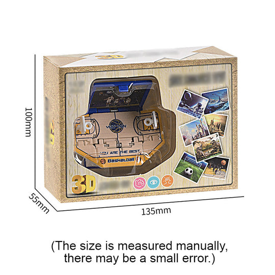 3D Foldable Dinosaur Castle Book Keychain