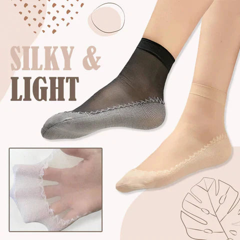 🎁Invisible Slip-resistant Crystal Silk Socks