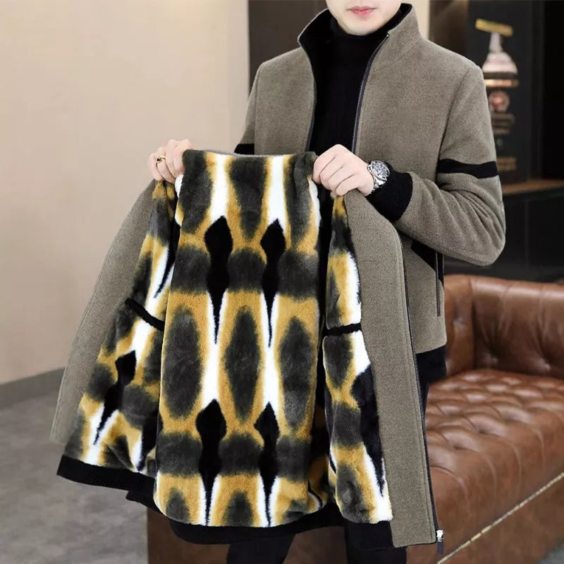 🧥 60% OFF! ❄️ MEN'S TWEED COAT - Thickened Lining & Wool Blend, Vintage Style with Modern Fit, Perfect for Winter Business and Casual Occasions 🌟🧳