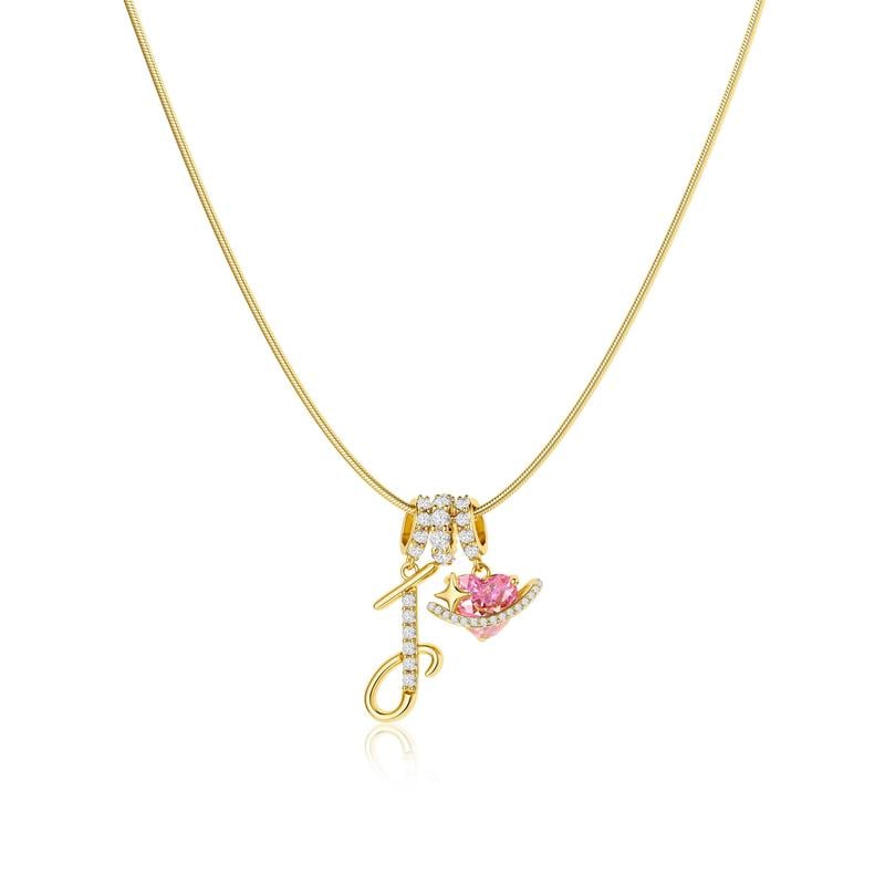 💖Last Day Huge Discount✨3-Layering Initial A-Z Letter Pendant Necklaces🎀