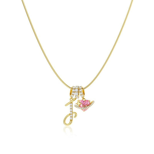 💖Last Day Huge Discount✨3-Layering Initial A-Z Letter Pendant Necklaces🎀