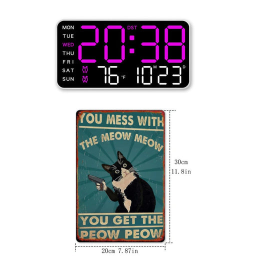 Multifunctional decorative LED digital wall clock, the limitless digital clock for the modern Norwegian home