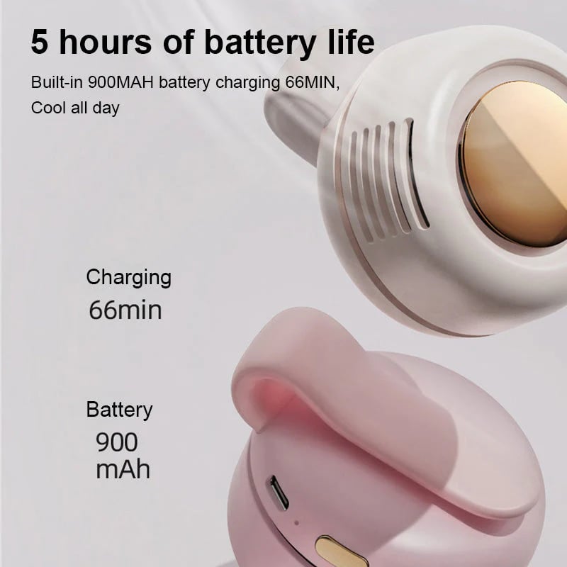 ⏳Summer Hot Sale: ONLY ￡12.99!!💞50K+ SOLD!💨2-in-1 Wearable Fan – Instantly Cools You by Up to 10°C | 24H Quiet Hands-Free Airflow🌀🌿