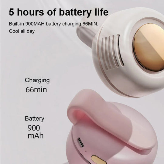 ⏳Summer Hot Sale: ONLY ￡12.99!!💞50K+ SOLD!💨2-in-1 Wearable Fan – Instantly Cools You by Up to 10°C | 24H Quiet Hands-Free Airflow🌀🌿