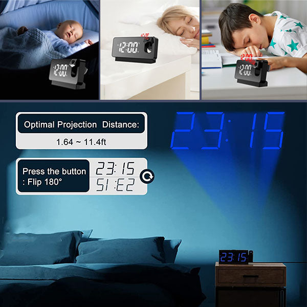 Smart Digital Projection Clock（50% OFF）