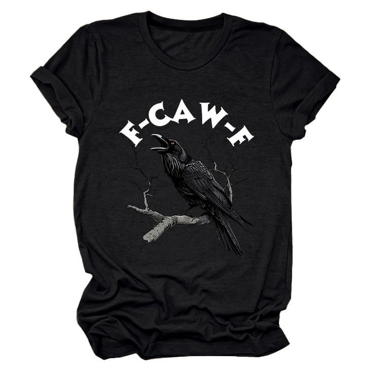 🤩Surprise Price: Only £14.99!!🖤🐦‍⬛F-Caw-F Funny Crow T-shirt