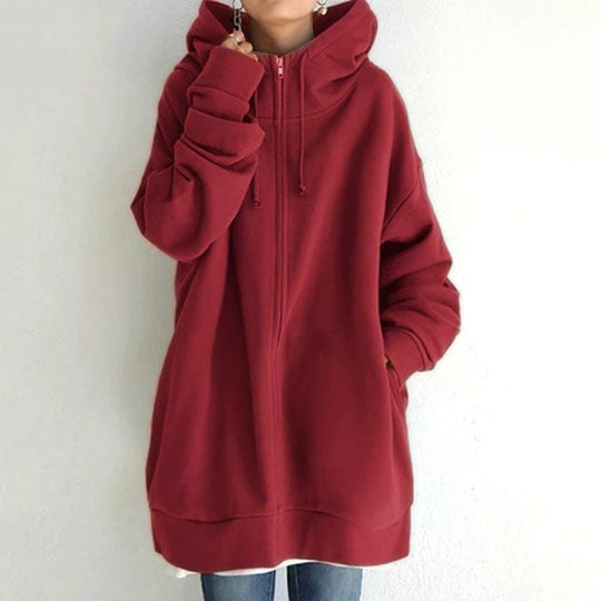 49% OFF🌷Women's Autumn/Winter Zipper Hooded Sweater