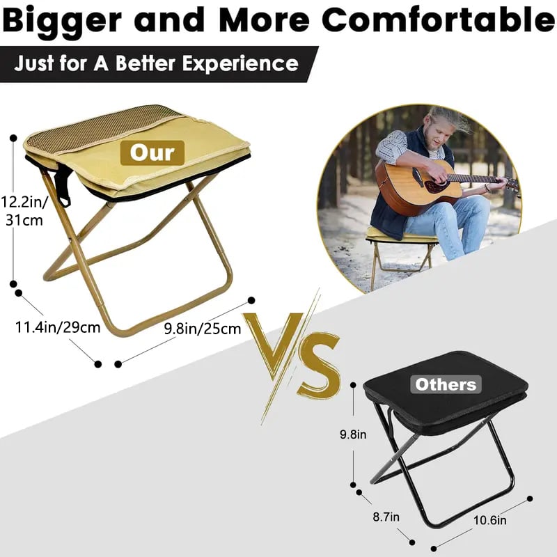 ⏰🔥 50% OFF FOR A LIMITED TIME! 🪑 2-in-1 Folding Chair – Your Perfect Seat for Outdoor Adventures 🌿✨