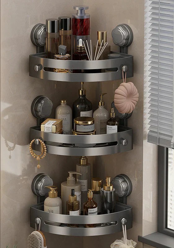 🔥 Hot Sale 50% OFF 🔥 Corner Shower Storage Rack🚿 - Space-Saving & Easy to Install, Perfect for Organizing Toiletries ✨