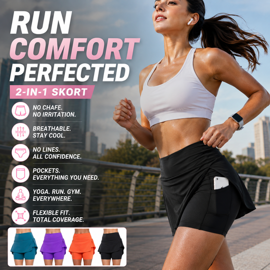 💥 Last Day! Special Sale – Only £11.99 👚Anti-Chafing Active Skort – Super soft and comfortable🔥
