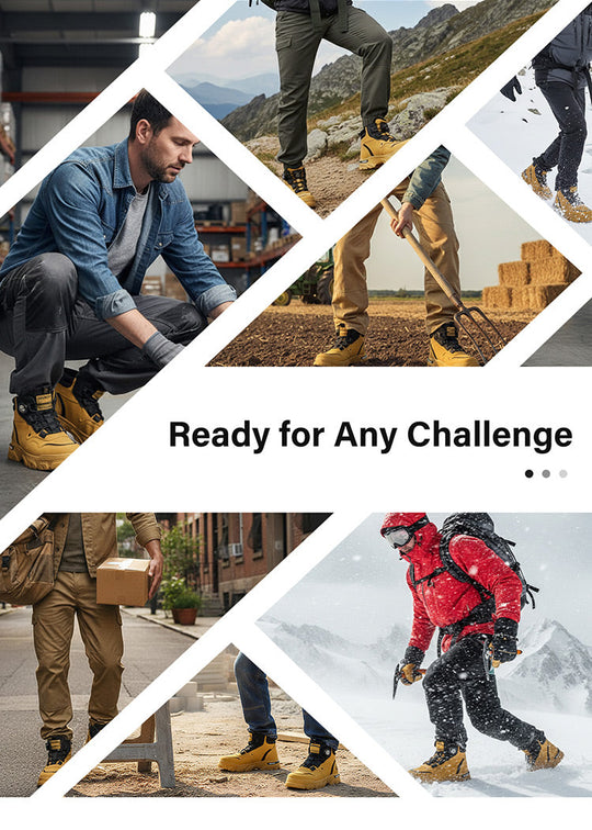 🔥50% OFF🔥Men's Outdoor Swivel Buckle Work Shoes 🔄👞 – Waterproof 💦, Anti-slip 🚶‍♂️, Comfortable , Breathable 🌬️