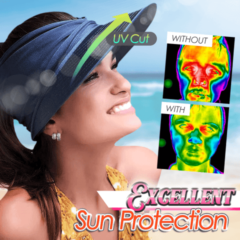 💕UPF 50+ Sun Visor Ponytail Hat
