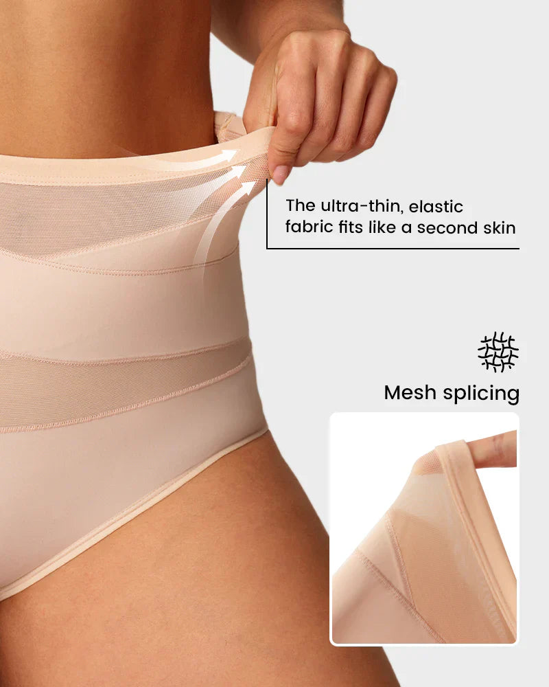 🌸Last Day-Buy 1 Get 3 Packs✨Plus-Size High-Waist Cross Tummy Control Panties