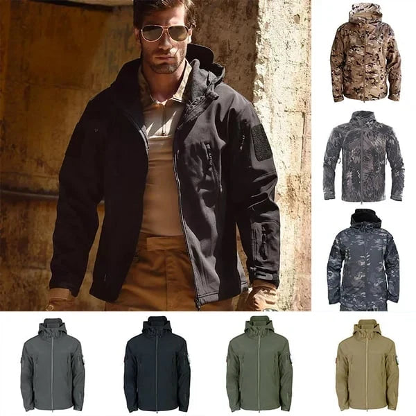 💥 Built for Wind & Rain | Men's Waterproof Insulated Outdoor Jacket