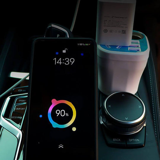 🚗Car mounted cup type inverter converter QC charger（50%）🔥