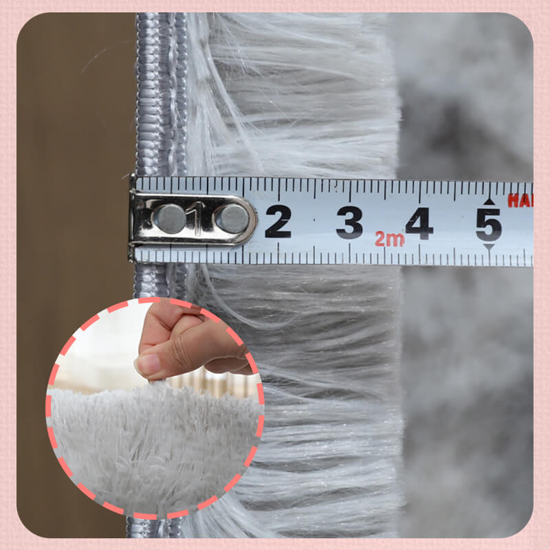 Gradient Color Plush Floor Mat