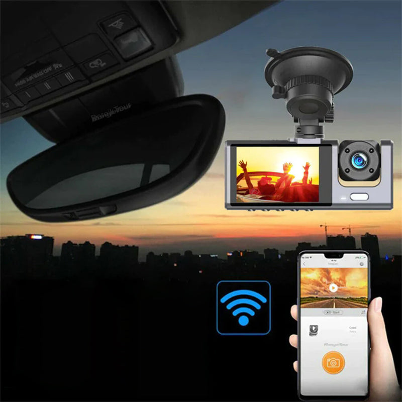 🏆Hot Sale⚡ 170° Wide-Angle Dash Cam with Dual Lens – 1080P HD, Night Vision & 24-Hour Parking Monitoring (Drive Safer, Save Every Moment!)